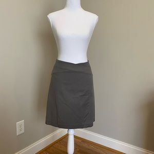 Gray, Knee-Length Skirt